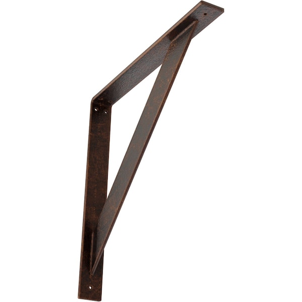 Ekena Millwork Traditional Steel Bracket, Antiqued Copper 2"W x 18"D x 18"H BKTM02X18X18TRACO - main